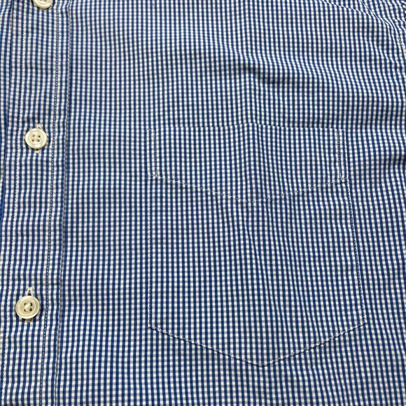 J. Crew Haberdashery 80s 2-Ply Blue Check Dress Shirt (Men’s L, 16-16.5) • EUC - Picture 3 of 6